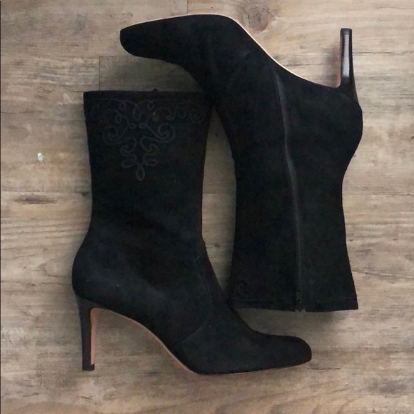 Black Ann Taylor Suede Boots 